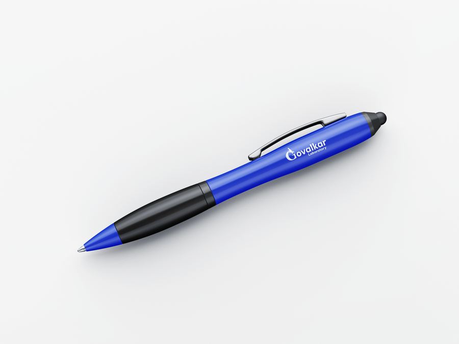 Govalkar Laboratory branded pen mockup