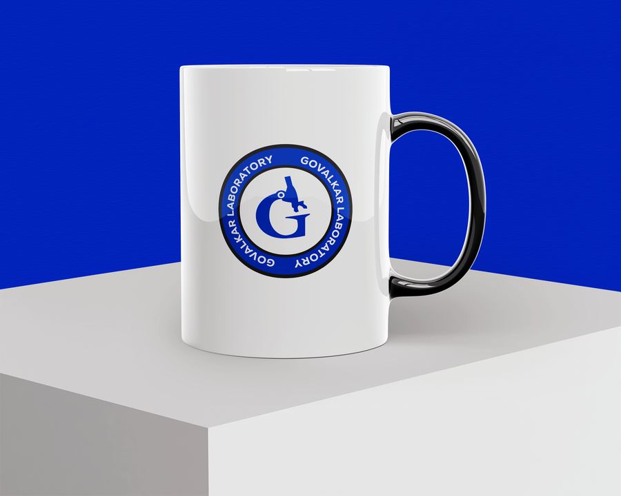 Govalkar Laboratory branded mug mockup